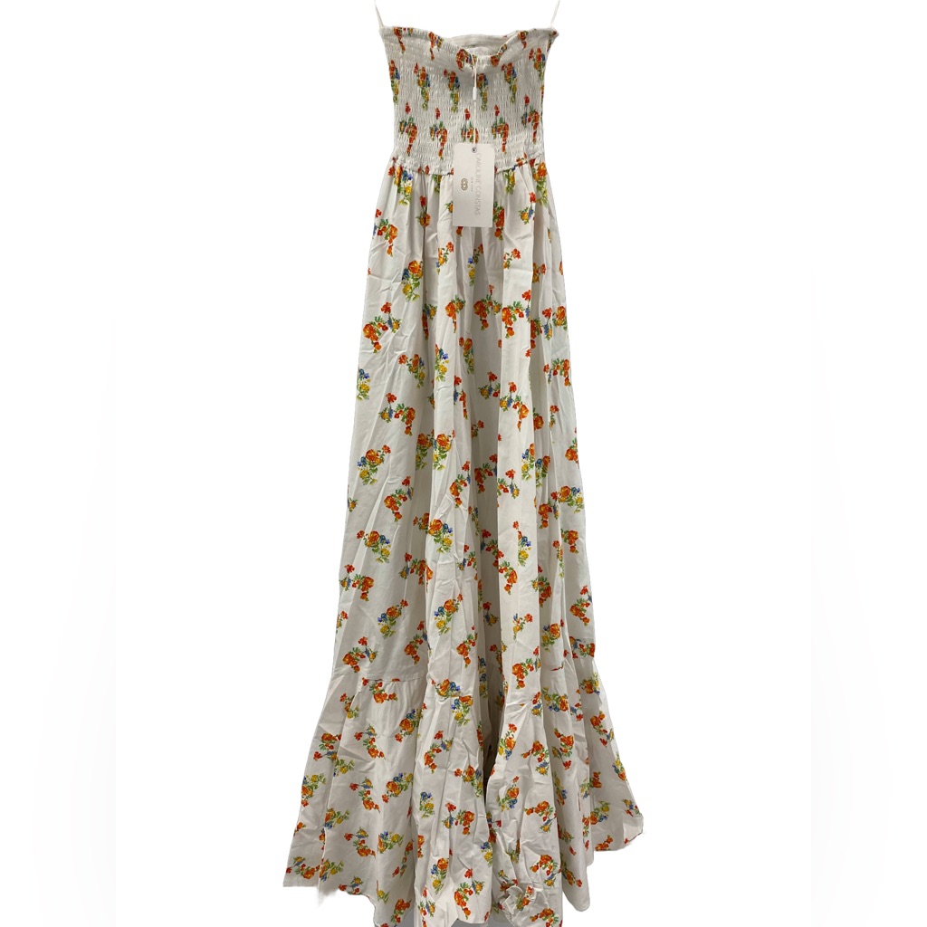 Nwt Caroline Constas Haisley Maxi Dress In White Floral